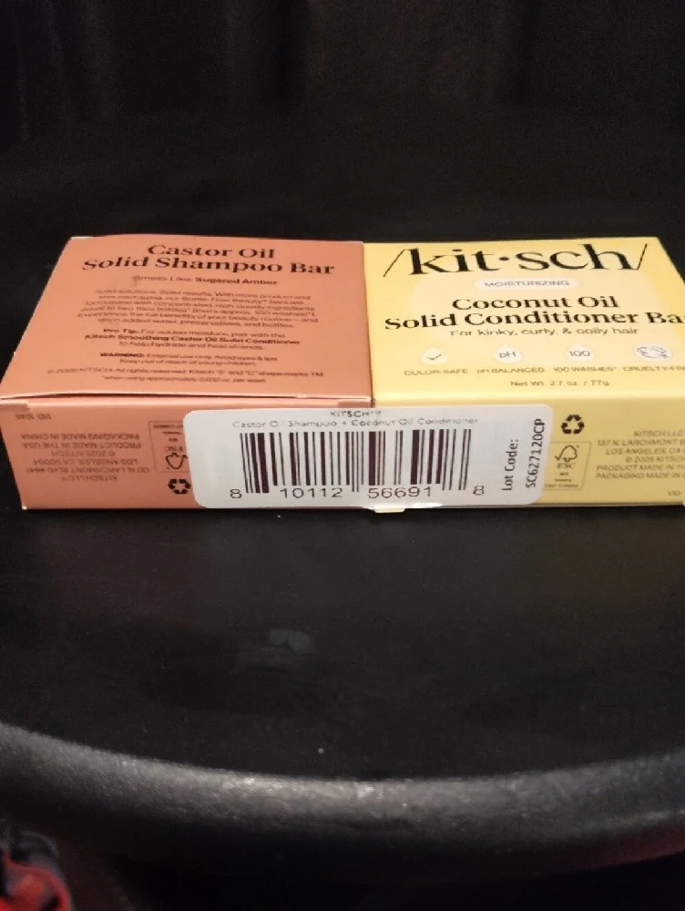 Kitsch Castor Oil Solid Shampoo Bar - Kitsch Coconut Oil Solid Conditioner Bar